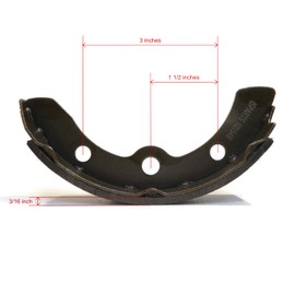 The ROP Shop | Brake Shoe Set for Yamaha J10-25330-00, J102533000, J10-W22536-01 & J10W2253601
