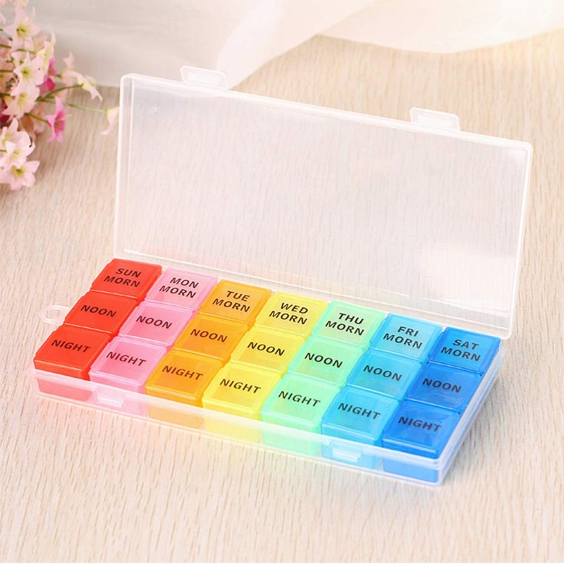 MAGICLULU Pill Case Pill Clear Organizer Box Pill Organizer 7