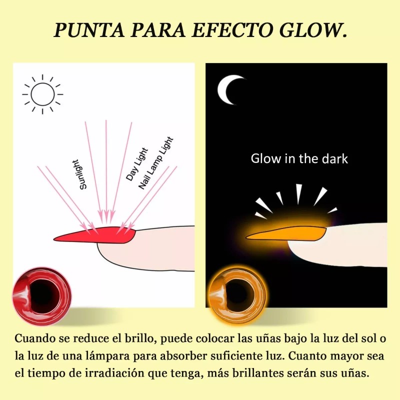 Saviland Gel Esmalte Uv Para Uñas Neon Glow 12 Piezas,