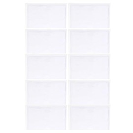 10 Fundas Adhesivas Transparentes para Tarjetas de Estacionamiento 10x6 Cm Pvc Resistentes al Agua para Organización Industrial y Envíos en Embalaje