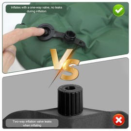 SUWIWKKOA Inflatable Seat Cushion, Portable Travel Seat Cushion for Camping for Camping Boating Concerts Hiking Office Chair Airplane, Outdoor Stadium(Green)