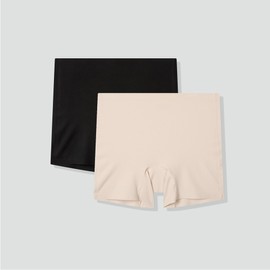 JAJU [JAJU] Women's Perfect Inken No-Line Boyshorts Panty_Beige & Black