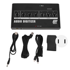 Digital to Analog Sound Converter Bluetooth Connection 3.5mm RCA Jack with Data Cable Adapter for TV Home Cinema 100‑240V US Plug