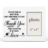 Zauly Thank You Gift Wood Picture Frame, Thank You Gift