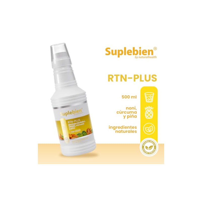SUPLEBIEN RTN-PLUS Noni, Cúrcuma y Piña, Extracto Natural de Morinda
