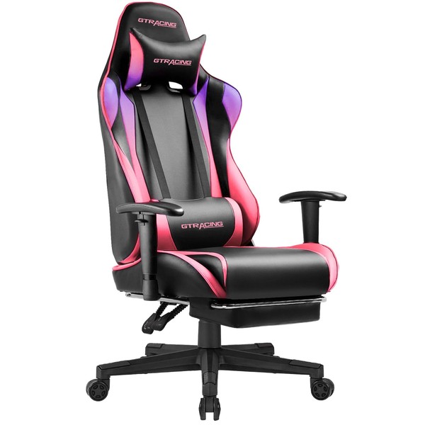 GTRACING Gaming Chair with Footrest, Ergonomic Computer Game Desk Chair,