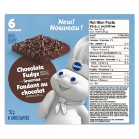 Pillsbury Chocolate Fudge Brownies Bars, 150g/5.3 oz. {Imported from Canada}