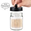 3 Pack Apothecary Jar Canisters Bathroom Vanity Organizer - Qtip