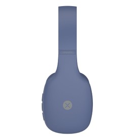 XPOWER X55 Audífonos De Diadema Bluetooh X55, Diseño Súper Cómodo, hasta 15 Horas De Uso, Sonido Cristalino, Asistente de Voz, Micrófono Incorporado, Botones Integrados (Garantía de 1 año) (Azul)