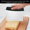 2 PCS Stainless Steel Dough Scraper,Food Scraper with Handle and