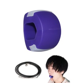 Eesu Cos Small Face Correction, Lift Up, Double Chin, Eliminates Nasolabial Lines, Exercise Ball, Facial Muscle Training, Easy Training in Free Time (Purple)