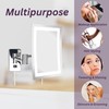 JERDON Rectangular Wall Mount Makeup Mirror - Lighted Makeup Mirror