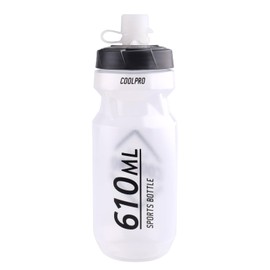 Azarxis Sports Water Bottle 20 24 oz Road Mountain Biking Cycling Squeeze Bottle BPA Free Leak Proof for Gym (Transparent - 20 oz - 1 Pack)