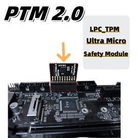 HSSDTECH TPM 2.0 Module LPC SPI 20Pin with Infineon SLB9665 for ASUS X99-DELUXE,X99-H IPMI, X99-E-10G WS Compute Securely Bus Header Key，TPM 2.0 (20pin-1),Chipset:SLB9665