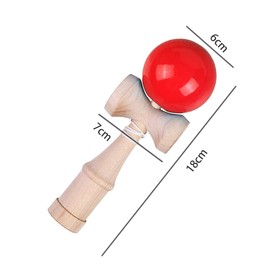 Hifinger Kendama Set of 2 (Red, Blue) Kendama Classroom Practice Competition Kendama