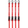 CRAFTSMAN CMXAZBS15004 Black/Red 1" x 12' Ratchet Tie Down Straps