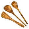 Cleminson® Handcrafted Olive Wood Utensils 3 Piece Set – Wooden