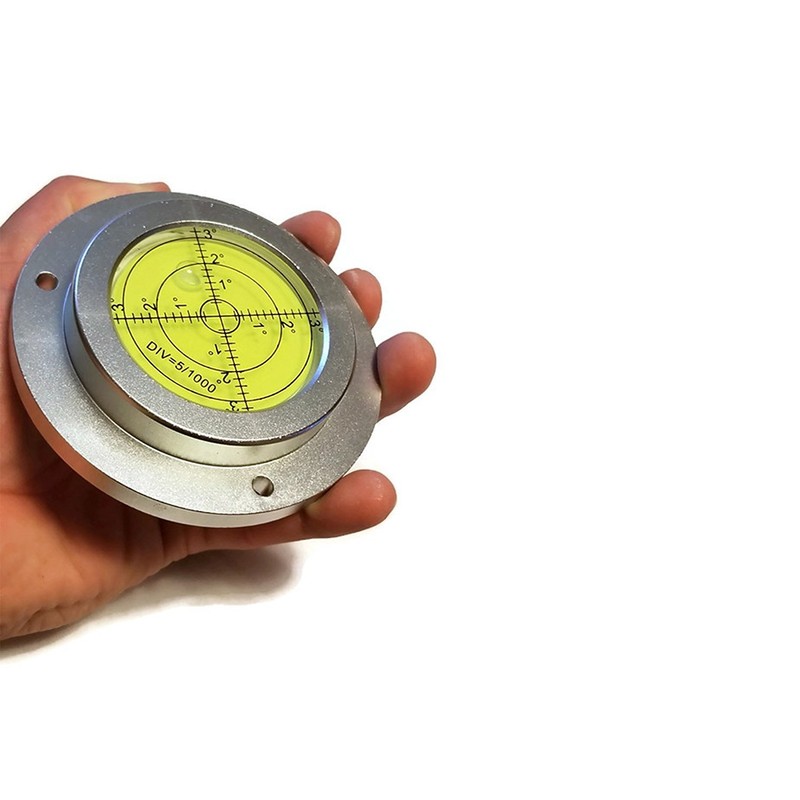 4" High Accuracy Aluminium Housing Big Bullseye Level Bubble Spirit