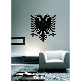 Albanian Eagle Albania Design Wall Decal - 25" x 24"