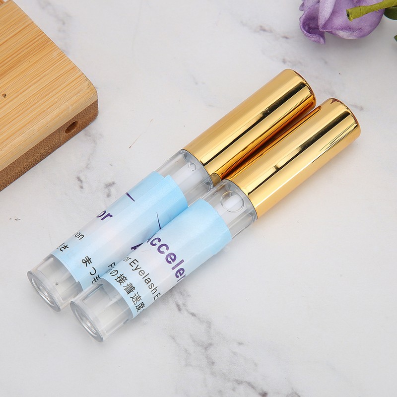 2 Bottles Eyelash Extension Accelerator Waterproof LongLasting Adhesive Quick Dry