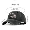 BABAHU Embroidered Baseball Cap for Women Dog Mom Dad Adjustable