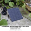 Solar Water Fountain Pump Outdoor Small Submersible Bird Bath Fountain