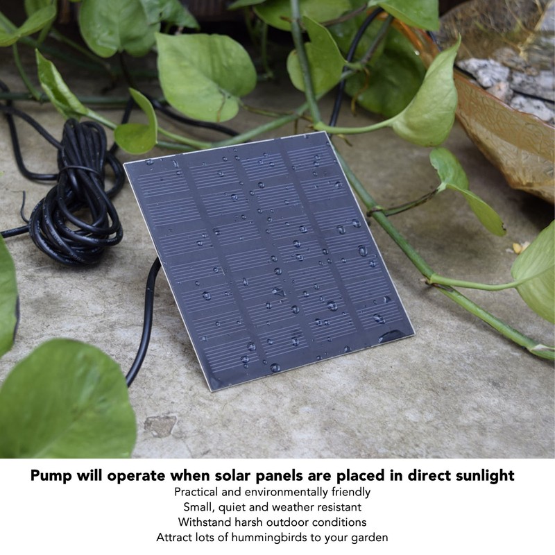 Solar Water Fountain Pump Outdoor Small Submersible Bird Bath Fountain