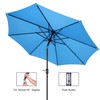 Pure Garden 741227ETJ Patio Umbrella, Blue, 9 stopa
