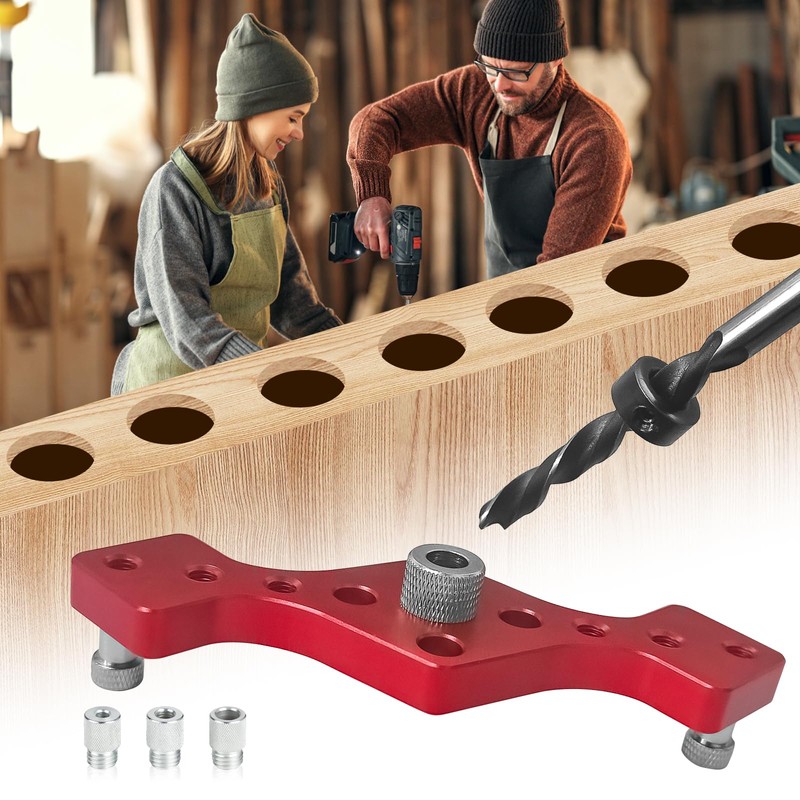 Drilling Template, Dowel Holes 6/8/10 mm Wooden Dowel Drilling Template,