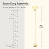 BoostArea Floor Lamp, 12W LED Standing Lamp, 70.1” Tall Lamp,