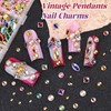 Luxury 3D Nail Charms Rhinestones Bangle Nail Charms and Gems