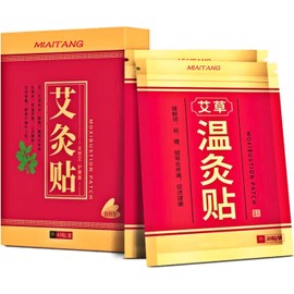 MIAO AI TANG Eeorxhl Moxibustion Patch, Wormwood Moxa Patch Stickers for Knee Waist Neck 艾草贴, 40pcs/Box
