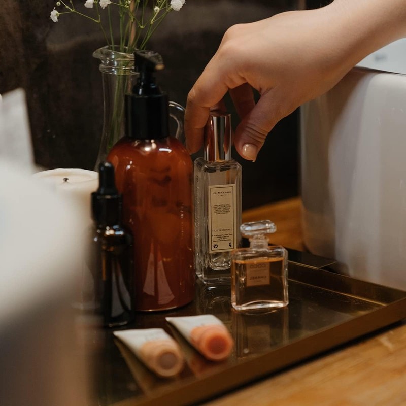 siawadeky スプレーボトル 香水ボトル 30ml 8本セット 小分けボトル スプレー霧吹き ガラスボトル 詰替ボトル 漏れ防止