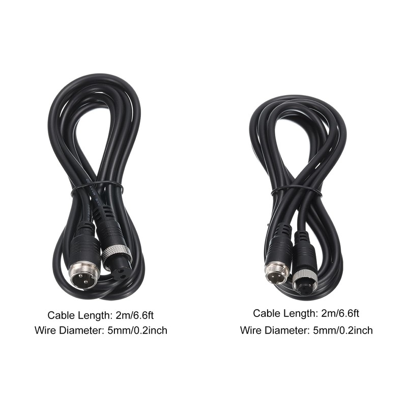 uxcell 2pcs GX12 GX16 2Pin Male/Female Head Aviation Socket Connector