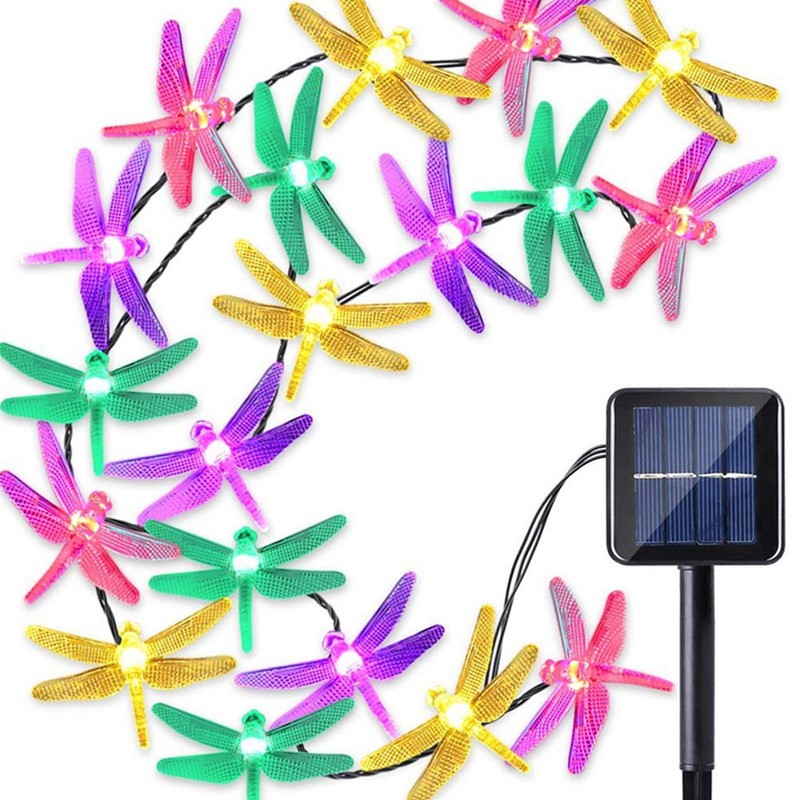 Dragonfly Light String Solar Powered IP44 Waterproof 2 Modes 30