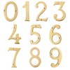 Motif 4-Inch Solid Brass Lacquered Polished Mailbox Numbers Modern House