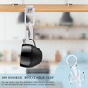 Pack of 20 Boot Clips Clothes Peg Hooks, Plastic Towel