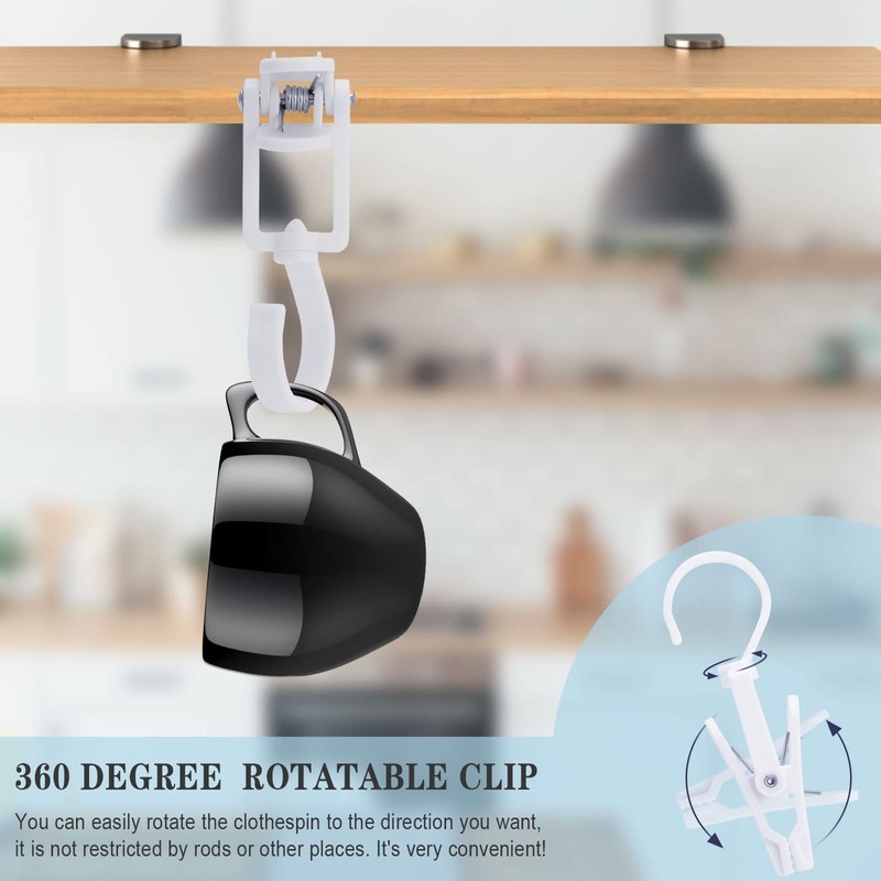Pack of 20 Boot Clips Clothes Peg Hooks, Plastic Towel