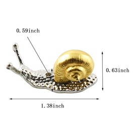 ZYAMY 2pcs Zinc Alloy Animal Incense Holder Snail Shape Incense Holder and Tortoise Shape Incense Holder Incense Clips for Stick Censer, Joss Stick, Tower Incense, Incense Coil