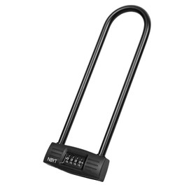 Lawnize Bike Lock u Lock Combination,Resettable Code,Long Shackle,Heavy Duty Padlock for Bicycle, Scooter,Motorcycles, Metal Fence Gate,Pool Door,Anti Theft.