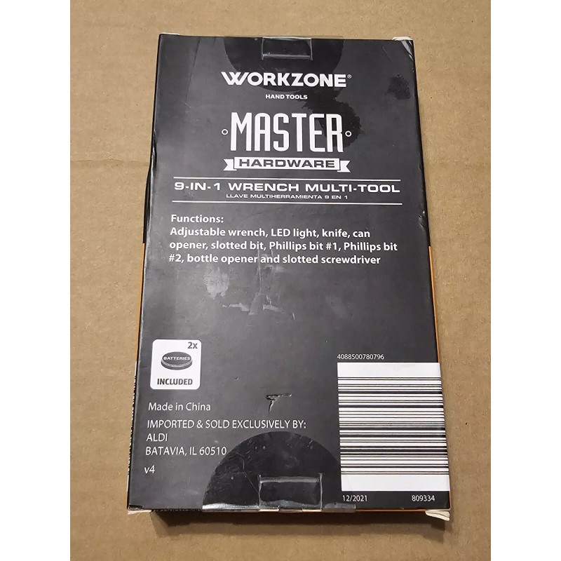WorkZone Master Hardware 9-in -1 Wrench Multi-tool