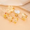 Chunky Gold Stackable Rings for Women Non Tarnish Adjustable Stacking