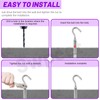 Swpeet 6Pcs M12 Stainless Steel Open Cup Hook Expansion Screws