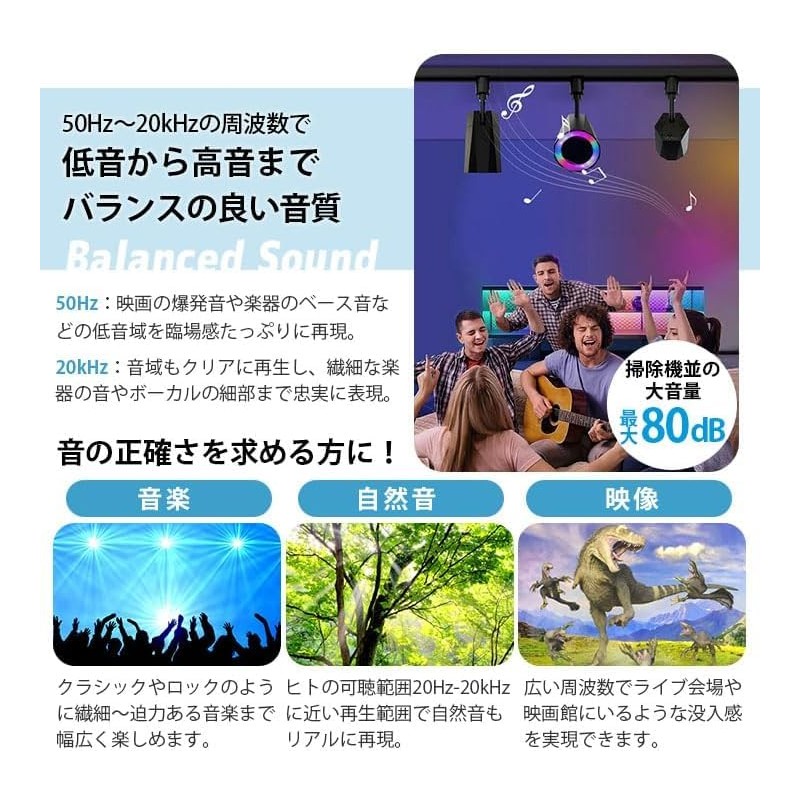 LDRSPK12-W Bluetooth LED Speaker Small Portable Speaker Bluetooth 12W with