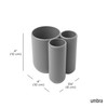 Umbra Touch Toothbrush Holder and Toothpaste Organizer - Modern Bathroom
