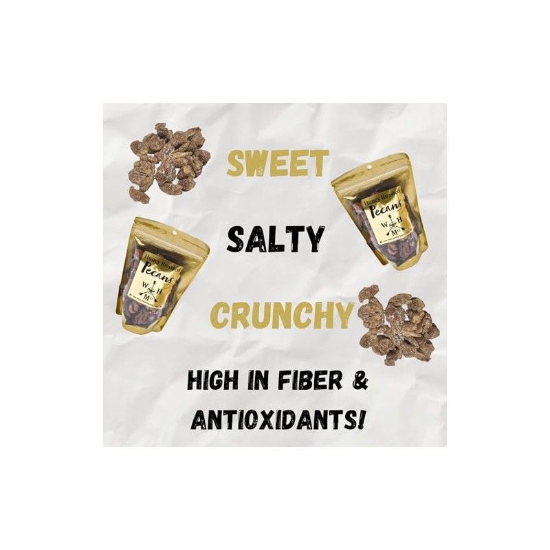 World Honey Market Honey Roasted Pecans (6.6 oz bag)…