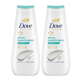 Dove Advanced Care Sulphate Free Body Wash for Women Made with Skin-Natural Nourishers and Micromoisture Provides 24 Hours Renewing Lotion-Soft Softer Skin, 400ml Pack of 2
