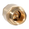 One Way Brass Check Valve, 1" NPT male in/ 1"