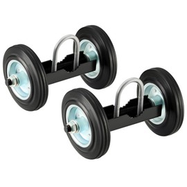 CO-Z 6" Heavy Duty Sliding Gate Wheel for Metal Tube, 600 lb Capacity Chain Link Fence, Undermount Rolling Carrier, Double Wheels, 2Pcs