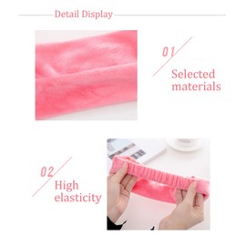 Dinghaole 2 Pieces Cute Cat Ears Headband,hairband for washing face,Spa Hair Bands Makeup Headbands,Soft Terry Cloth Hairband for Washing Face Mask Spa Shower Gifts,cute headbands for women,（Grey）